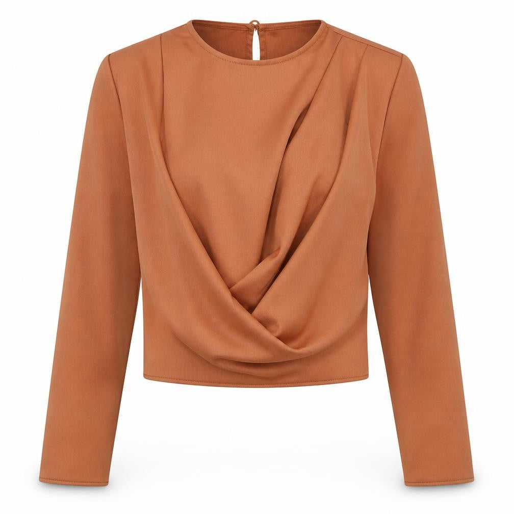 ASOS Design Women's Brown Cropped Top Size 6