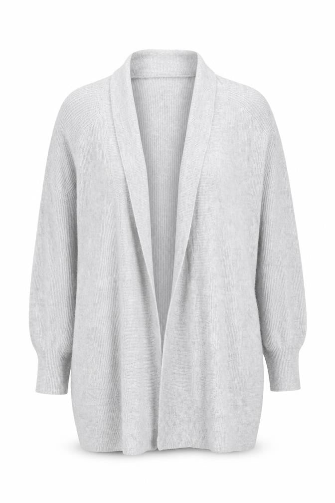 Wallis Women's Grey Open-Knit Cardigan S