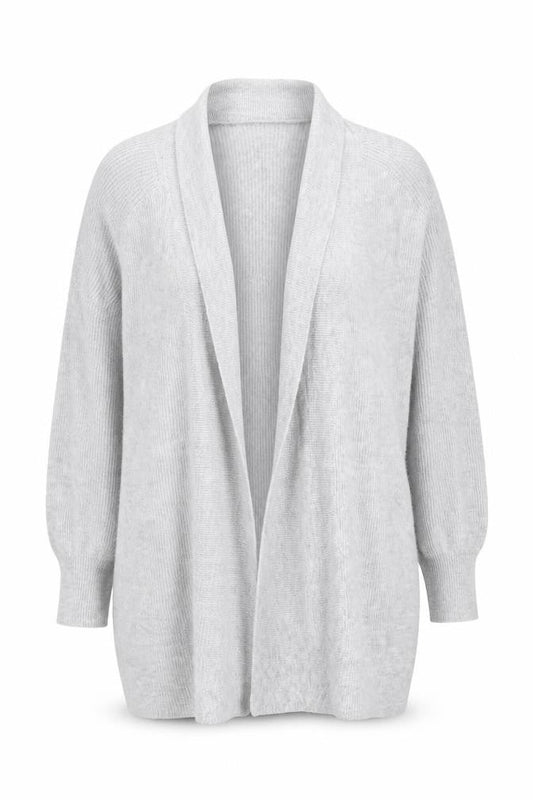 Wallis Women's Grey Open-Knit Cardigan S