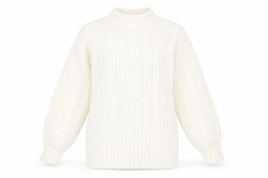Next Women's White Cable-Knit Pullover Jumper, Size S