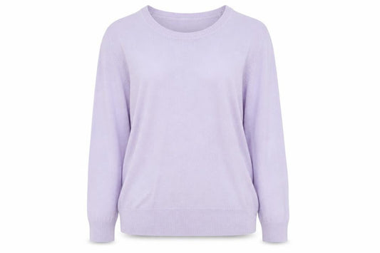 Bonmarché Women's Purple Crew Neck Jumper Size 14