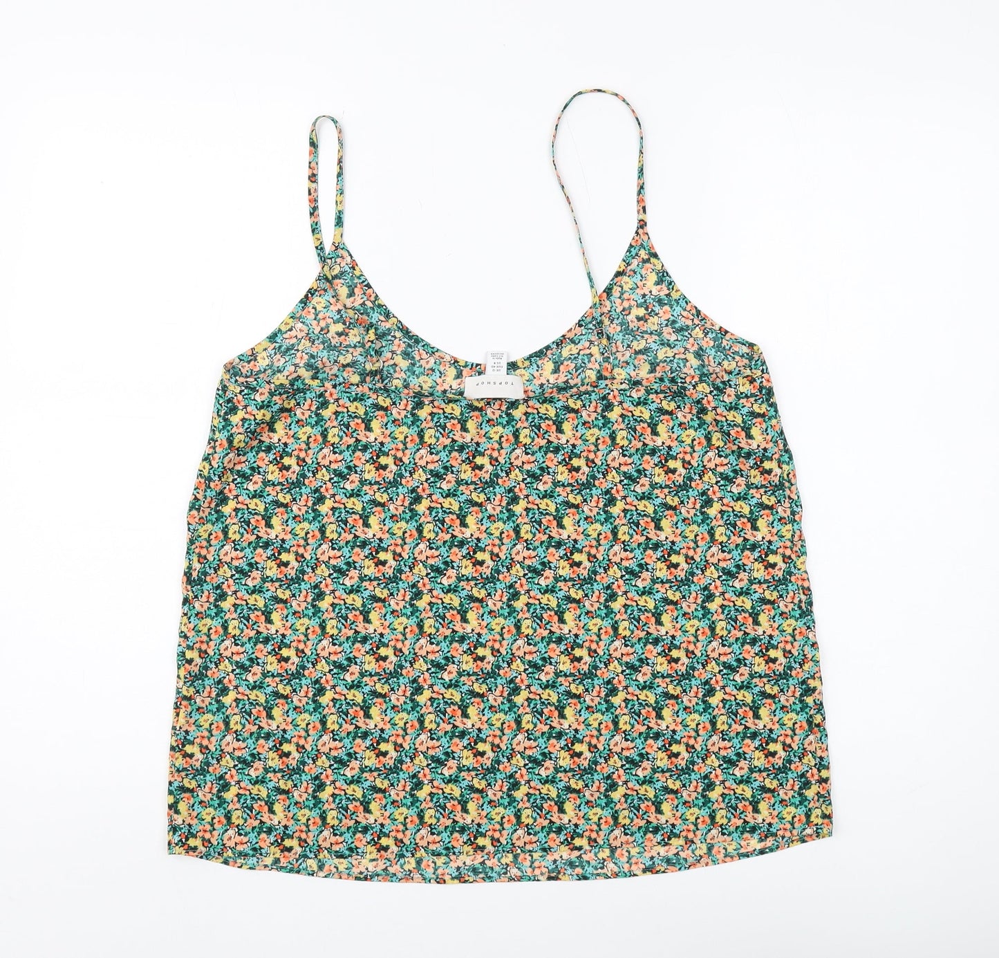 Topshop Women's Floral Camisole Tank Top Size 12