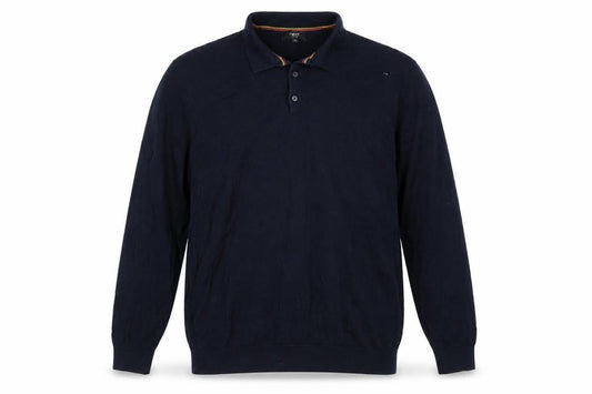 Next Men's Black 2XL Collared Pullover Jumper