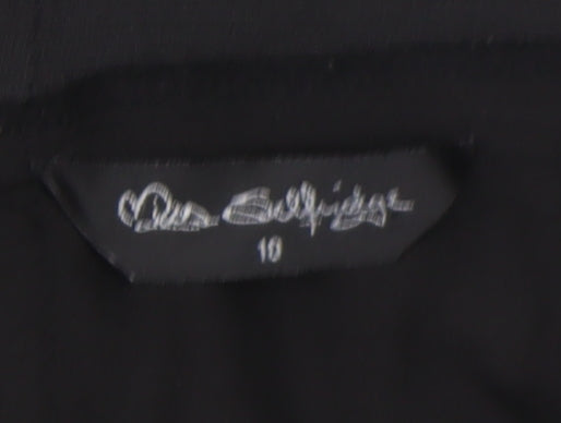 Miss Selfridge Black Beaded Women's Pencil Skirt Size 10