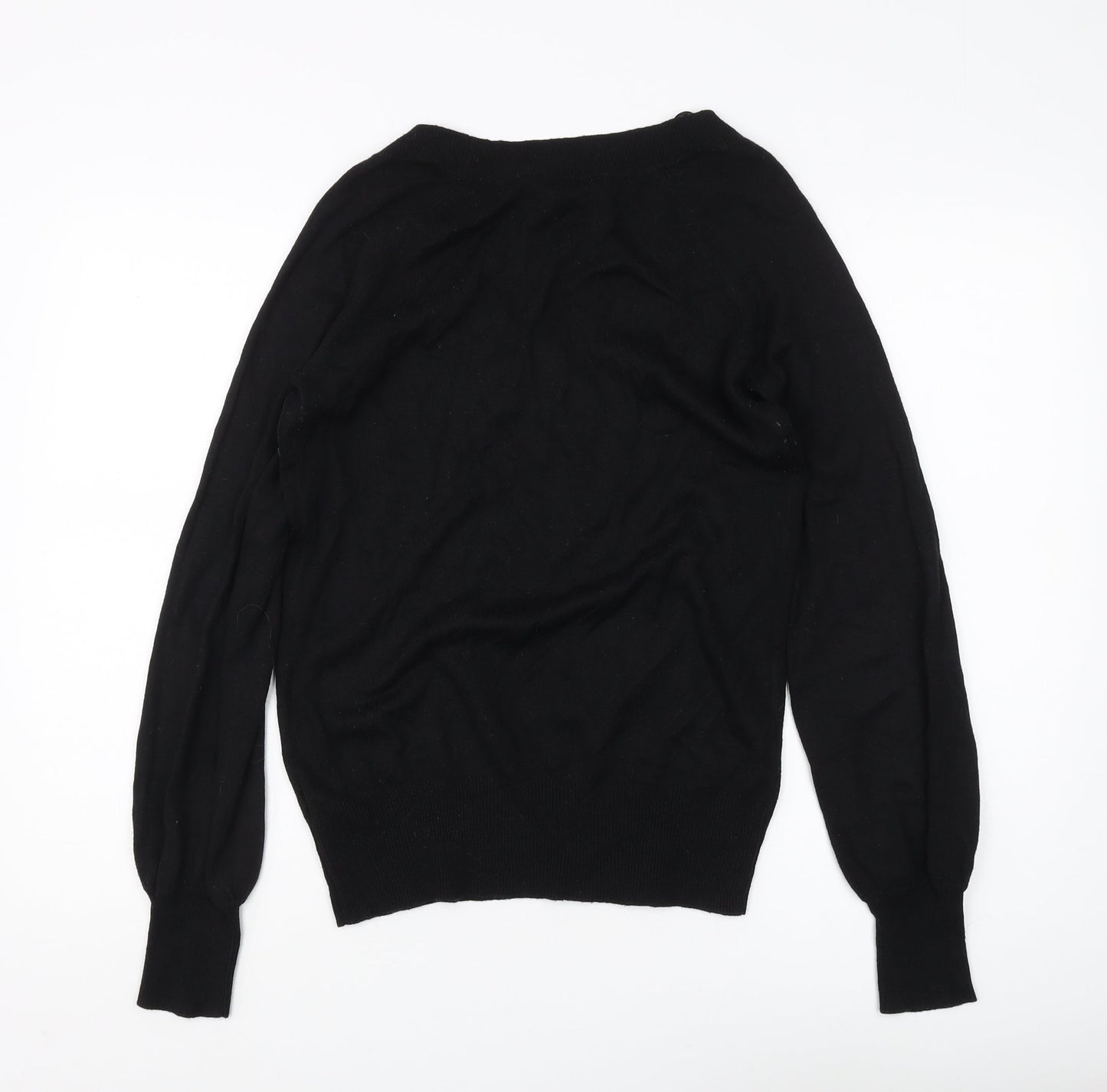 Dorothy Perkins Women's Black V-Neck Jumper Size 10