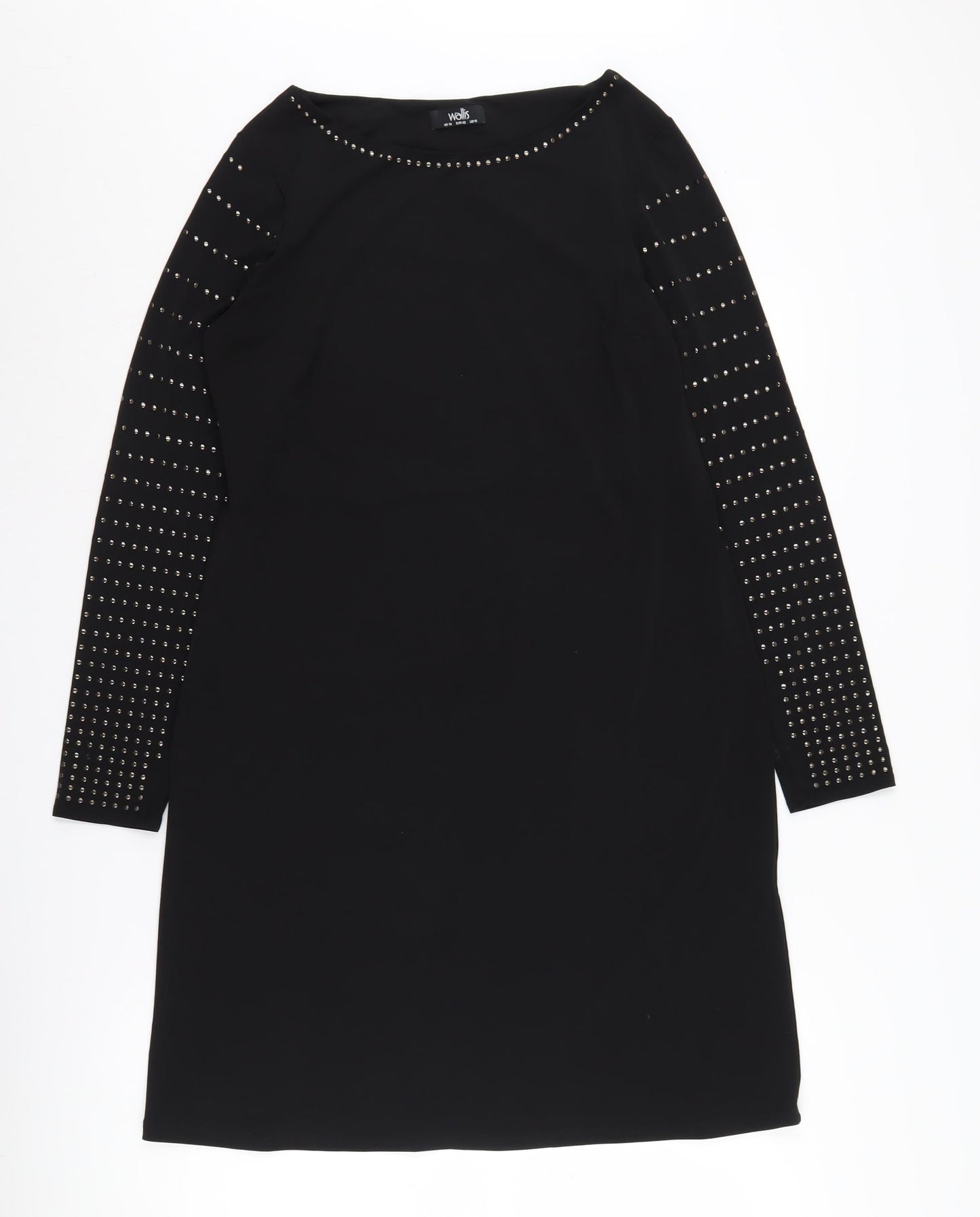 Wallis Women's Black Shift Dress Size 14
