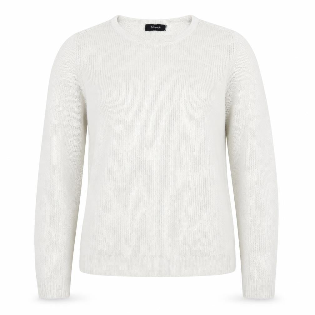 Marks & Spencer Women’s Ivory Pullover Jumper, Size 12