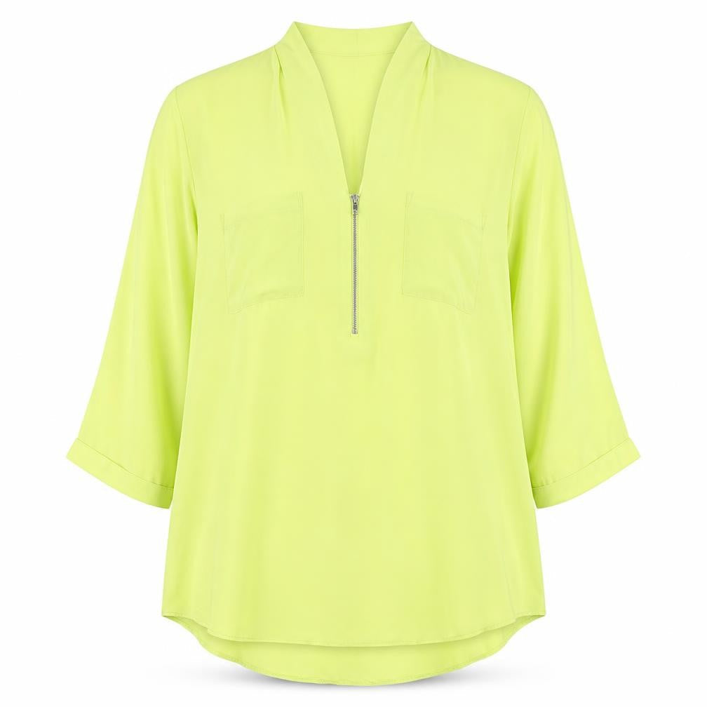 Wallis Women's Yellow 3/4 Sleeve Blouse - Size M