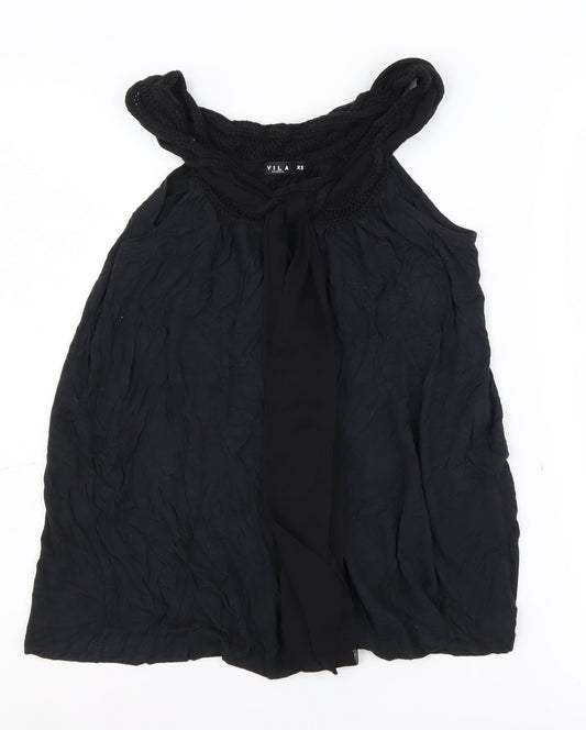 Vila Women's Black Sleeveless Blouse - XS