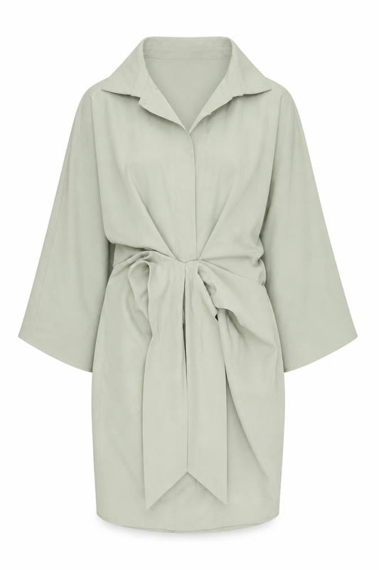 ASOS DESIGN Green Tall Women's Collared Dress Size 10