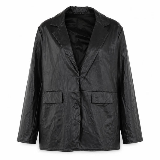 PRETTYLITTLETHING Women's Black Long Blazer Size 10