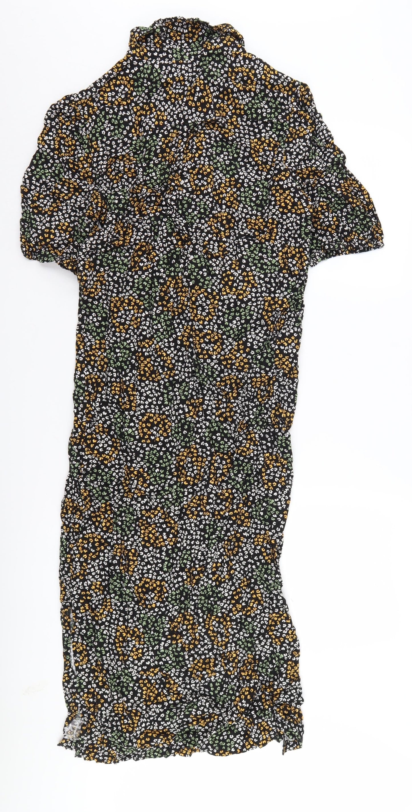 Next Women's Multicoloured Floral Midi Dress Size 12