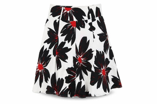 Debenhams Petite Women's Floral A-Line Skirt, Size 6
