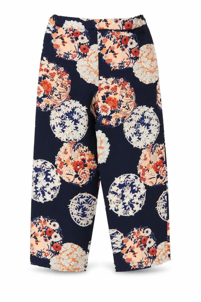 Zara Women's Multicoloured Cropped Floral Trousers S