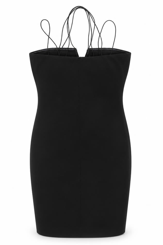 New Look Women's Black Bodycon Dress Size 10