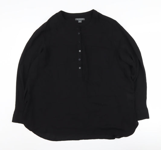 Covington Women's Black Button-Up Shirt XL