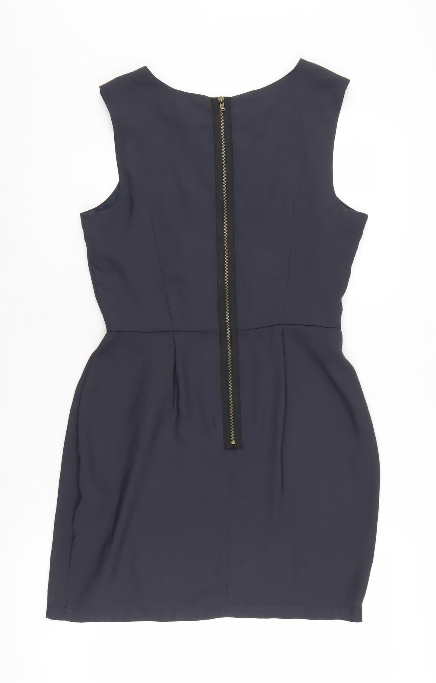 Topshop Women's Blue Sheath Dress, Size 10