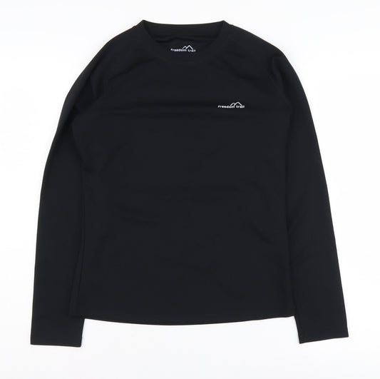 Freedom Trail Women's Black Long Sleeve Pullover Top 10