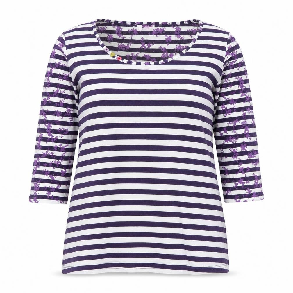 Marks & Spencer Women's Multicoloured Stripe T-Shirt