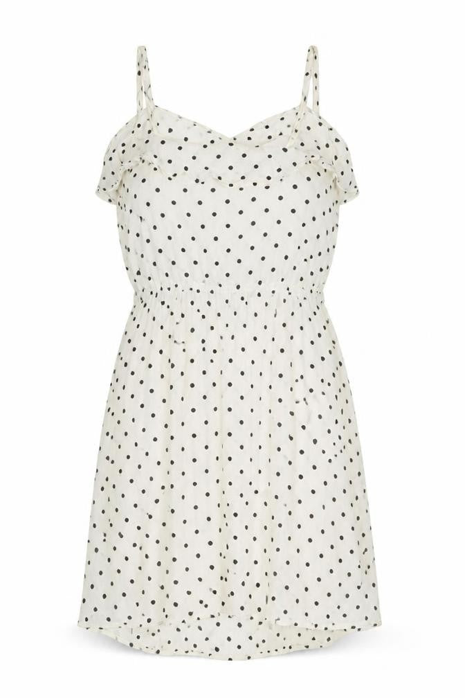H&M Women's White Polka Dot Slip Dress Size 8