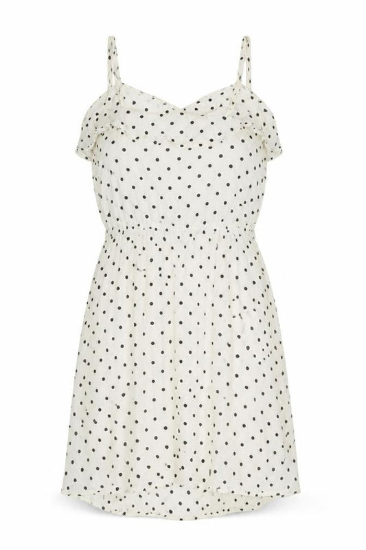H&M Women's White Polka Dot Slip Dress Size 8