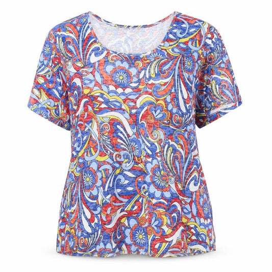 Cathy Daniels Women's Floral T-Shirt, XL, Multicoloured, Casual