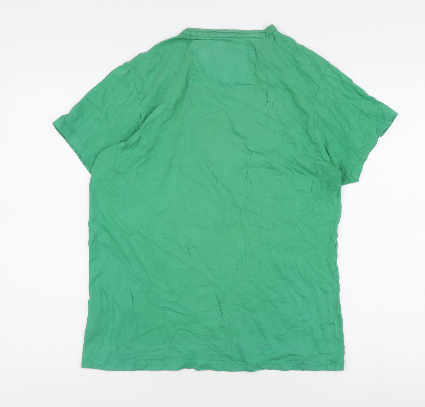 Ben Sherman Men's Green T-shirt, Size Medium.
