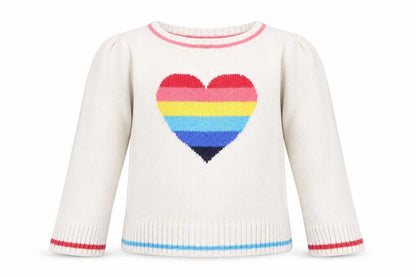Gap Girls Ivory Rainbow Pullover Jumper 2 Years