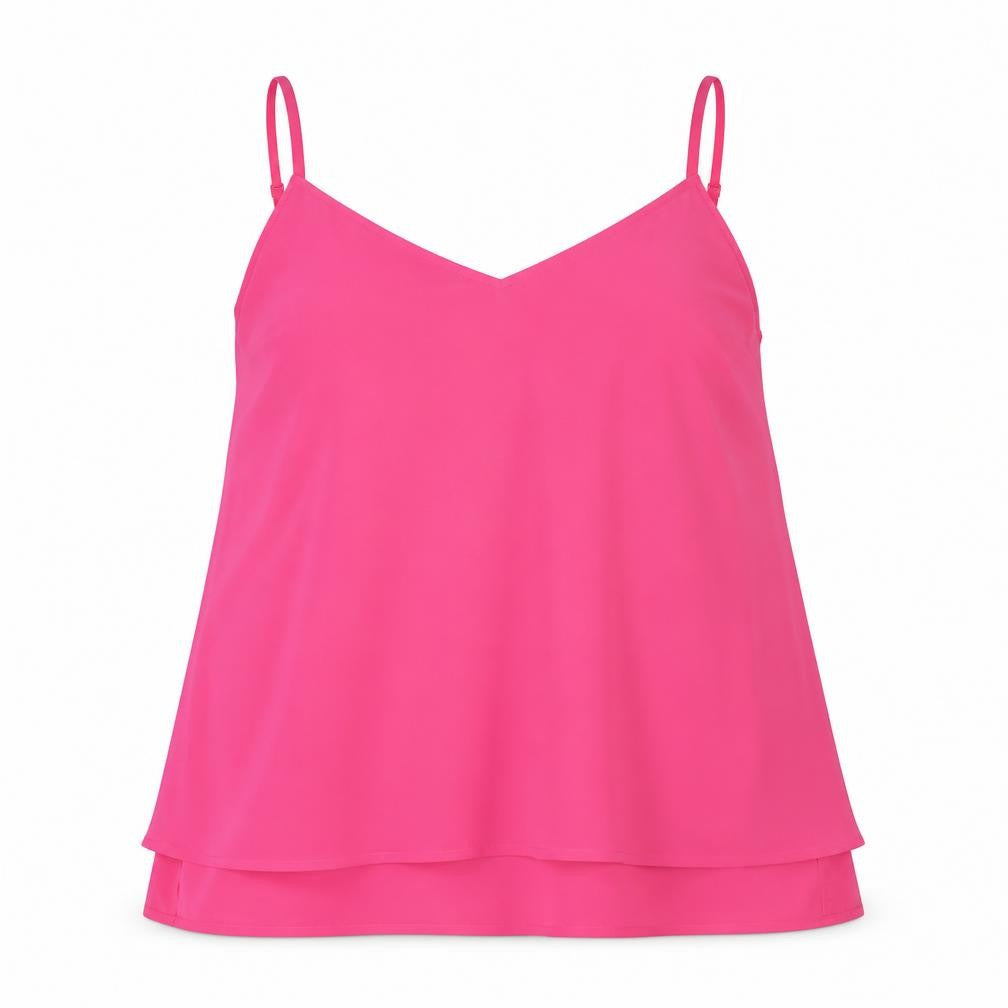 French Connection Women's Pink Camisole Tank L