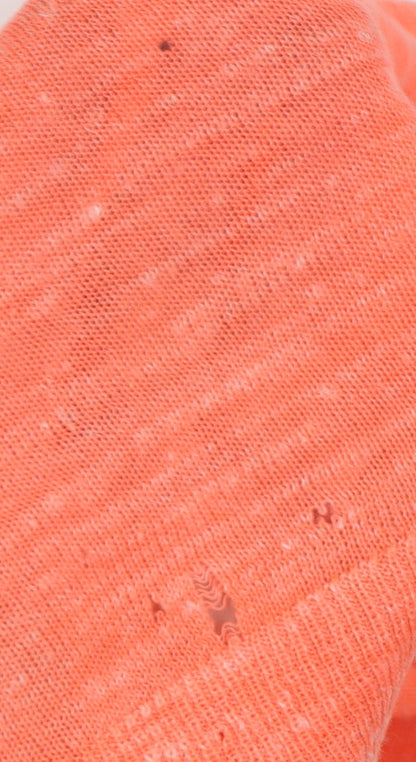 Mint Velvet Women's Orange V-Neck Pullover Jumper XS