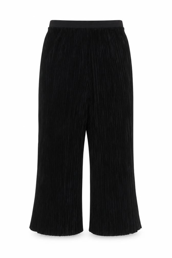 Front view of Red Herring Women's Black Wide-Leg Trousers, size 10