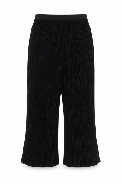 Front view of Red Herring Women's Black Wide-Leg Trousers, size 10
