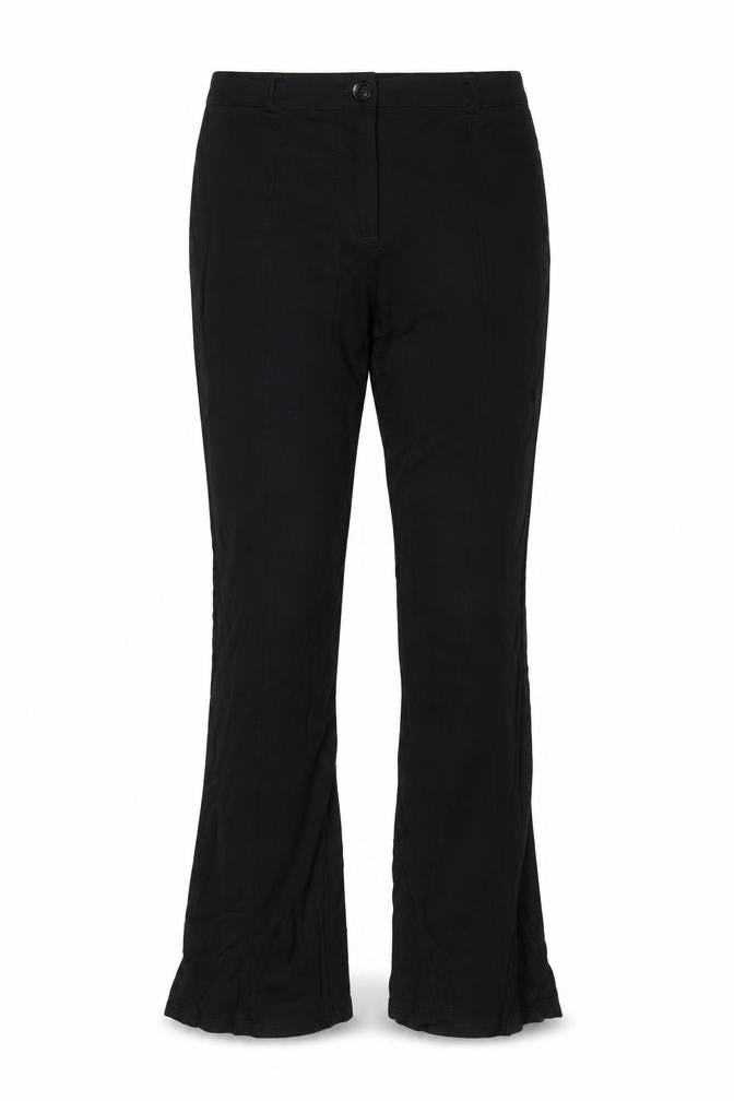 Brave Soul Women's Black Trousers, M, Button Closure