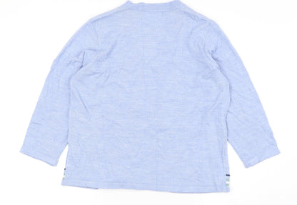 Back view of Honor Millburn Women's Blue Cardigan M Striped Acrylic