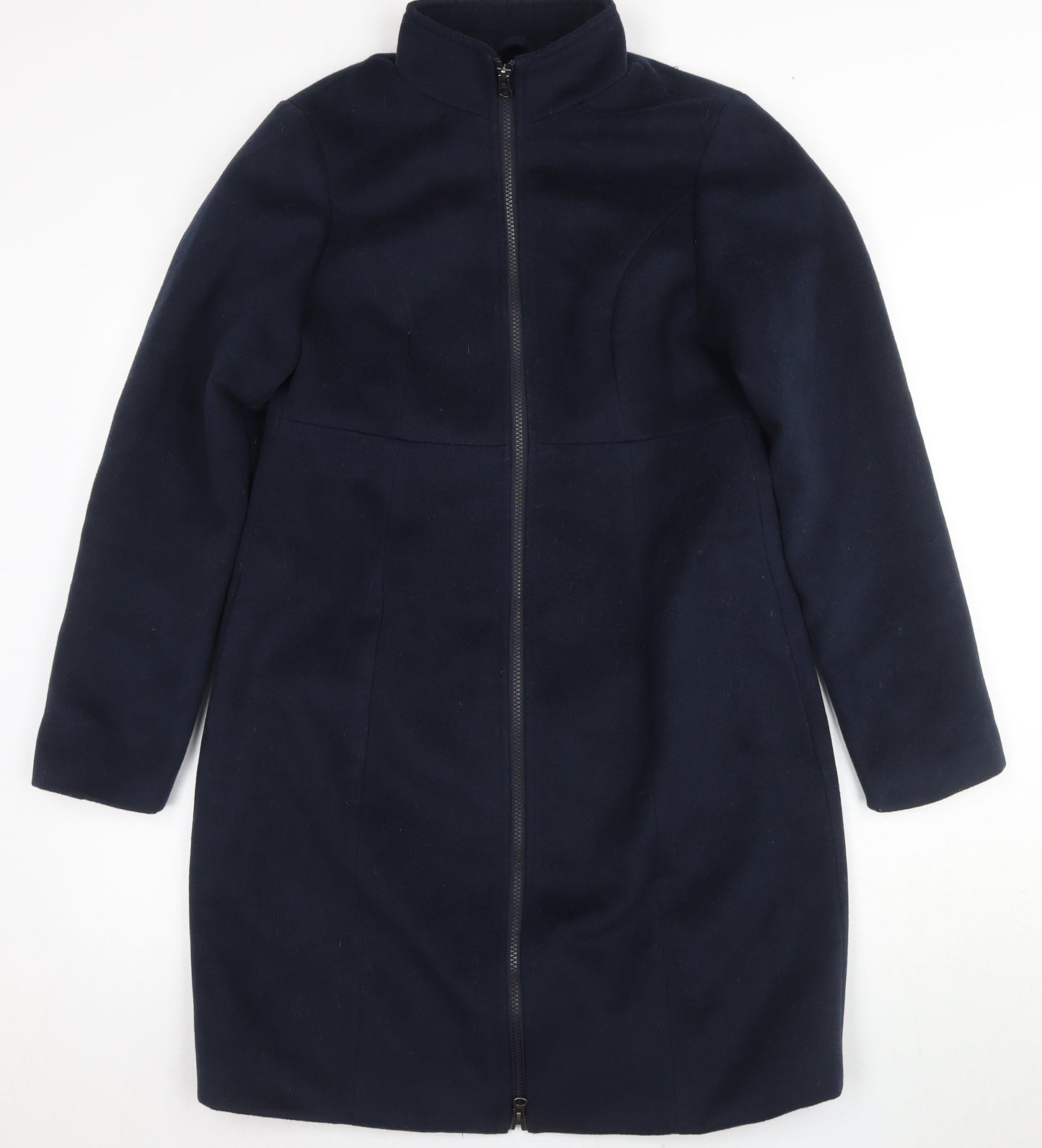 JoJo Maman Bébé Women's Navy Blue Mid-Length Coat