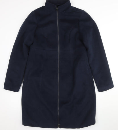 JoJo Maman Bébé Women's Navy Blue Mid-Length Coat