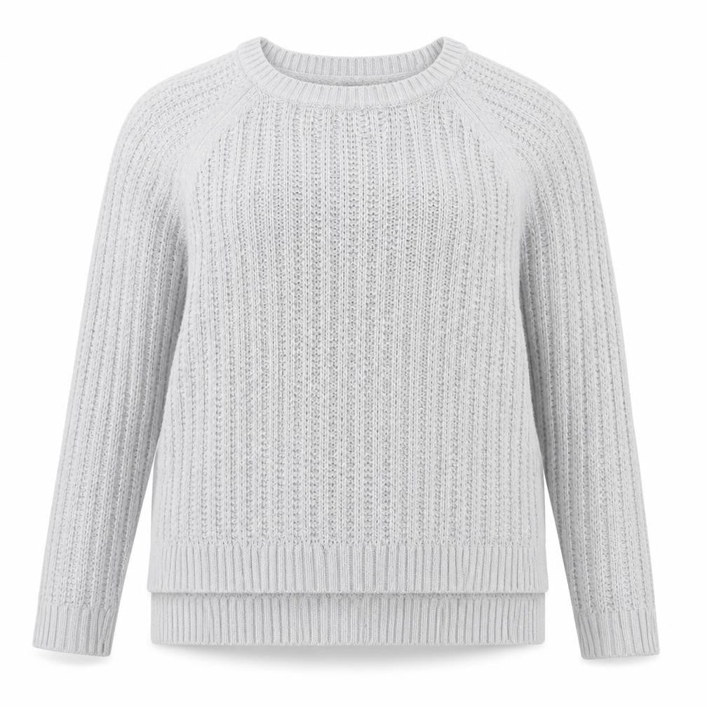Gap Women's Grey Cable-Knit Pullover Jumper Size M
