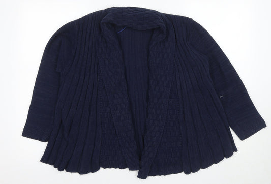 Simply Stock Shop Women's M Blue Knit Cardigan