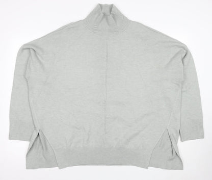 Additional front view of French Connection Women's Grey XL High Neck Jumper