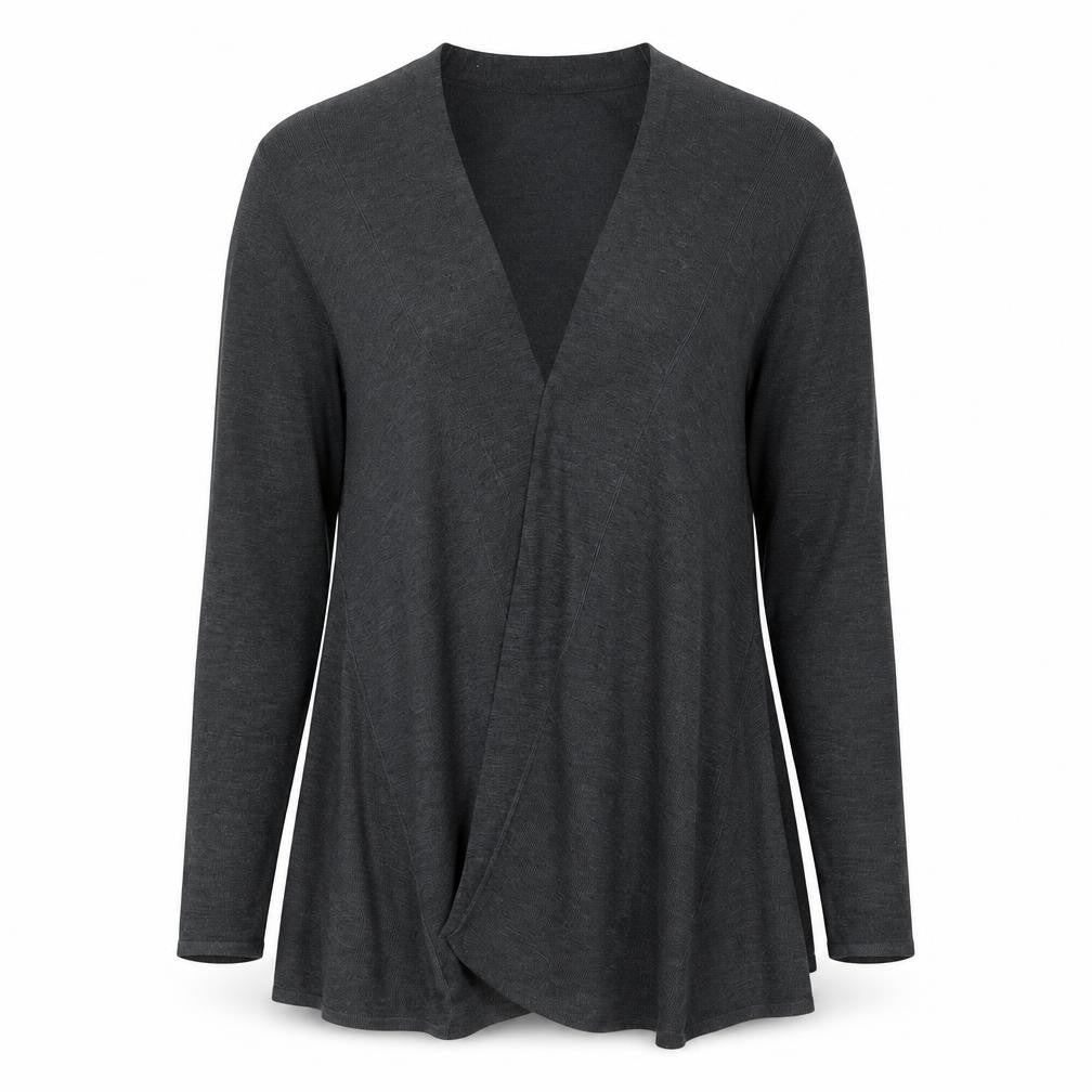 Gap Women's Grey Wrap Jumper M Wool Blend