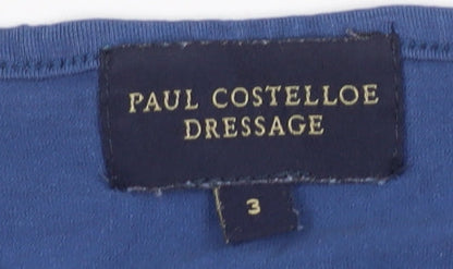 Paul Costelloe Women's Blue Basic T-Shirt Size 6