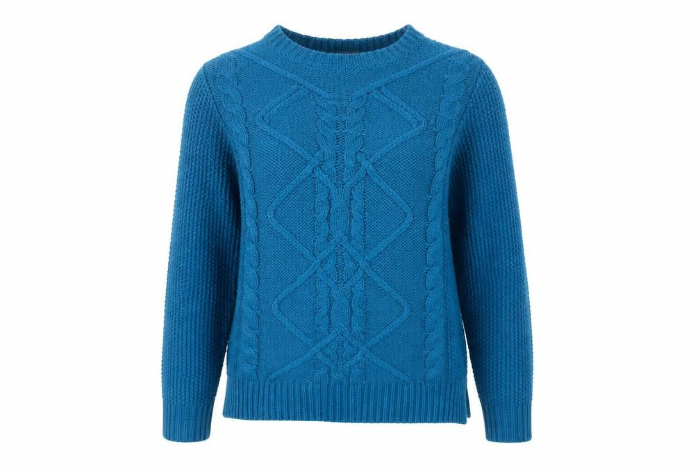 Oasis Women's Blue Pullover Jumper, Size S, Knit, Acrylic