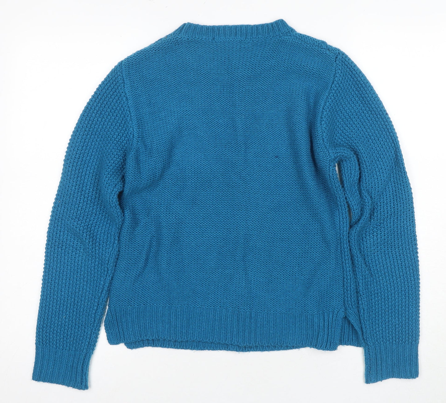 Oasis Women's Blue Pullover Jumper, Size S, Knit, Acrylic