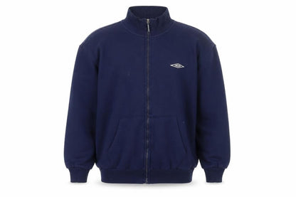 Front view of Umbro boys’ blue full zip sweatshirt -, size S
