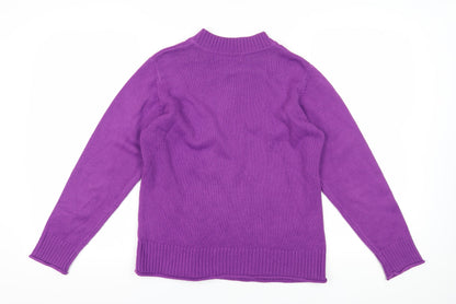 Isle Women's Purple Cable-Knit Pullover Jumper, Size S