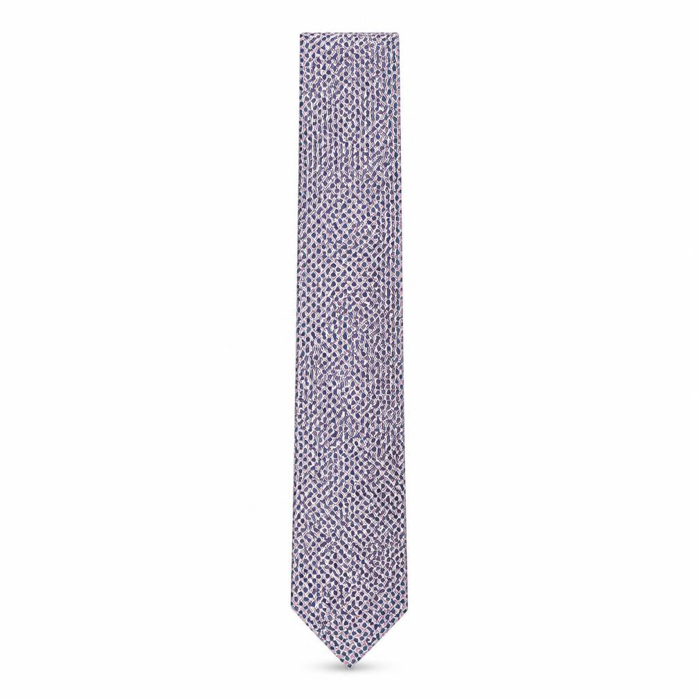 T.M. Lewin Men's Multicoloured Silk Geometric Tie