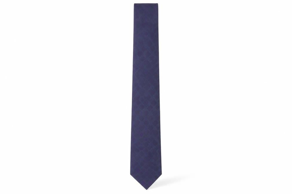 Thomas Nash Men's Purple Checked Silk Tie