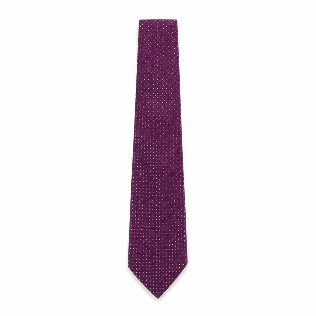 Marks & Spencer Men's Purple Polka Dot Slim Silk Tie