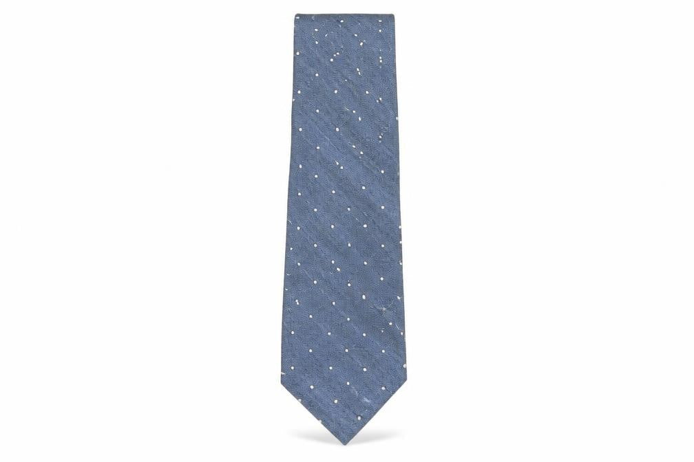Peana Valentino Men's Blue Polka Dot Tie