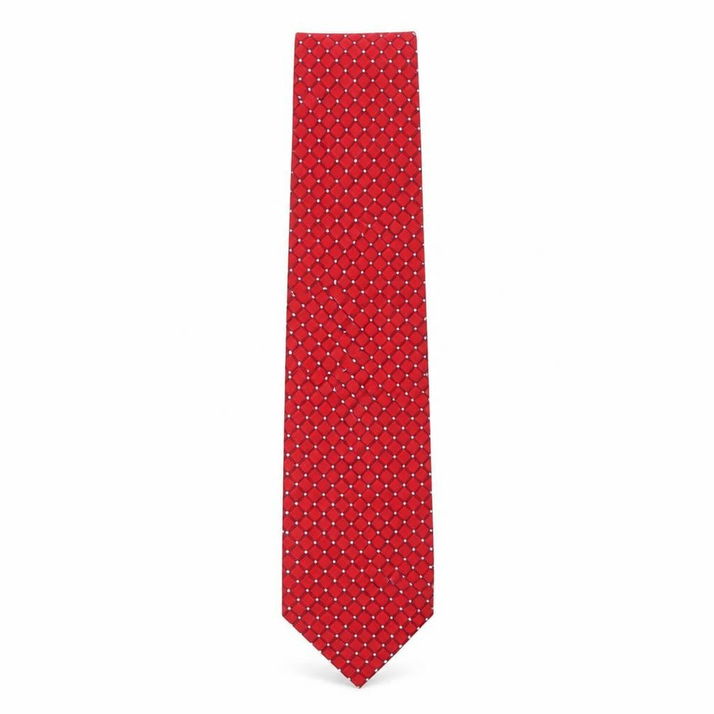 Jones New York Men's Red Geometric Silk Tie